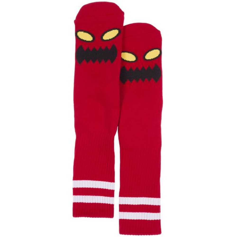 Chaussettes TOY MACHINE MONSTER FACE RED