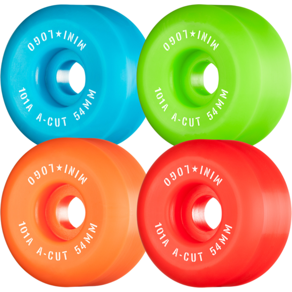 Roues MINI LOGO (JEU DE 4) 54MM A-CUT II 101A ASSORTED