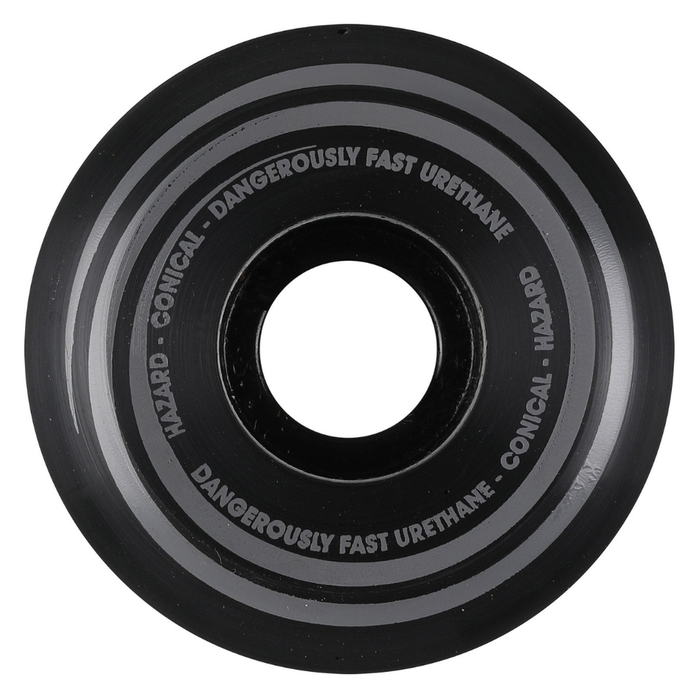 Roues HAZARD (JEU DE 4) 54MM RADIO ACTIVE CONICAL BLK 101A