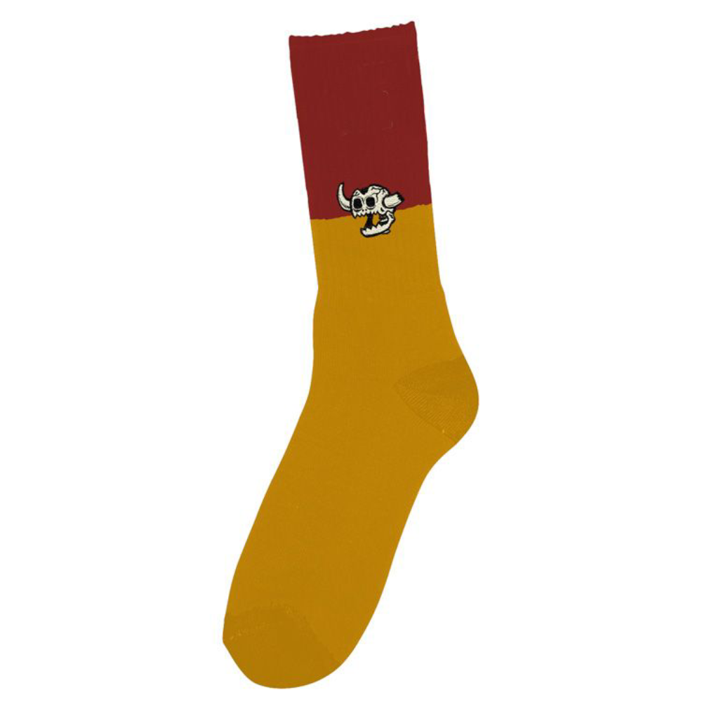Chaussettes TOY MACHINE DEAD MONSTER SPLIT MAROON