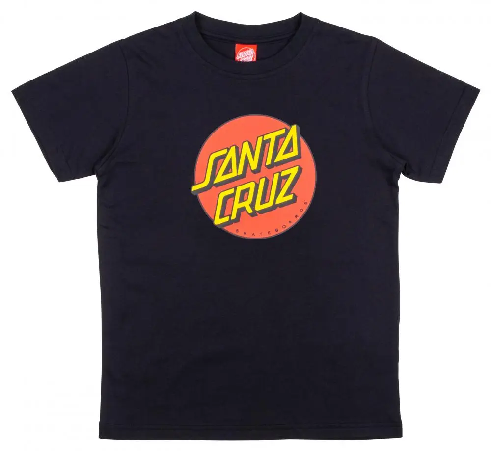 Tee-shirt SANTA CRUZ classic dot, noir