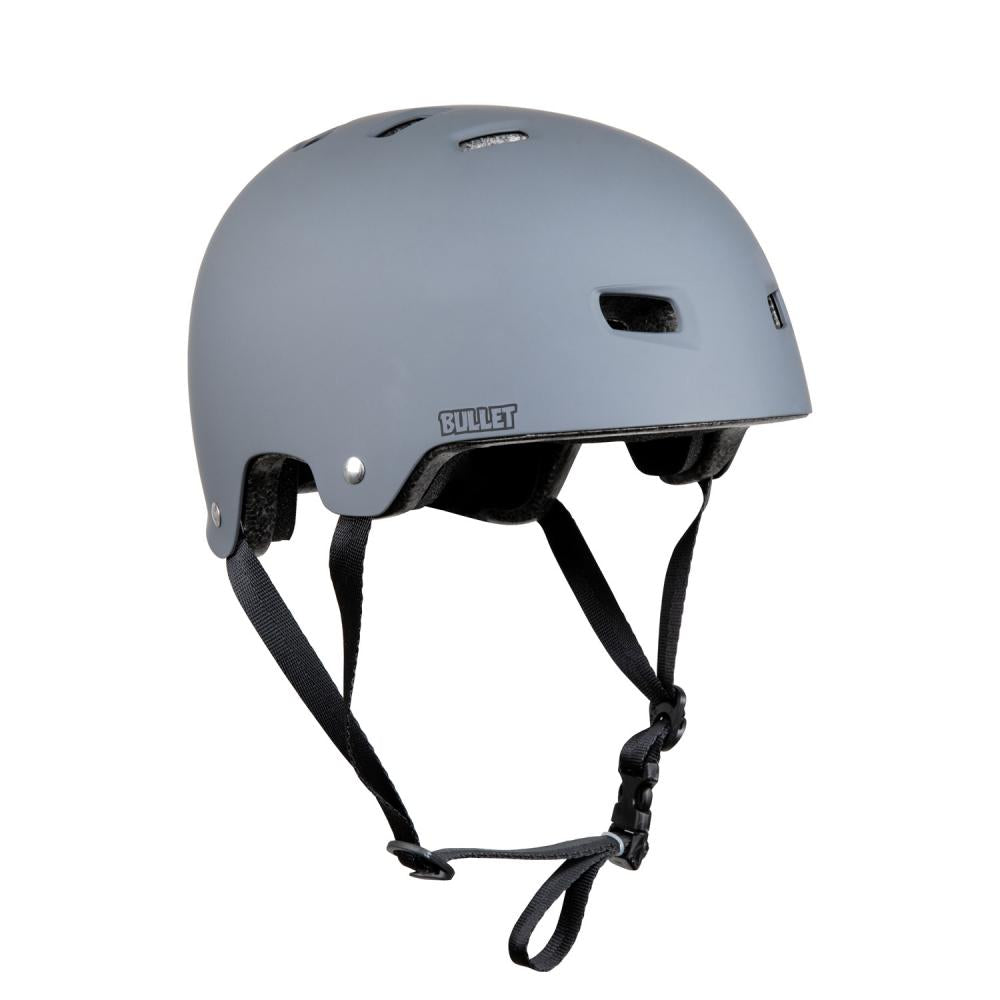 Casque BULLET DELUXE gris mat - ENFANT - 49 à 54cm