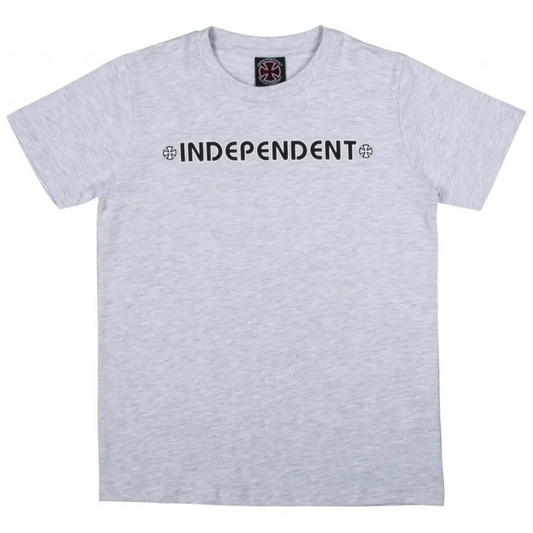 Tee-shirt INDEPENDENT youth bar cross, gris