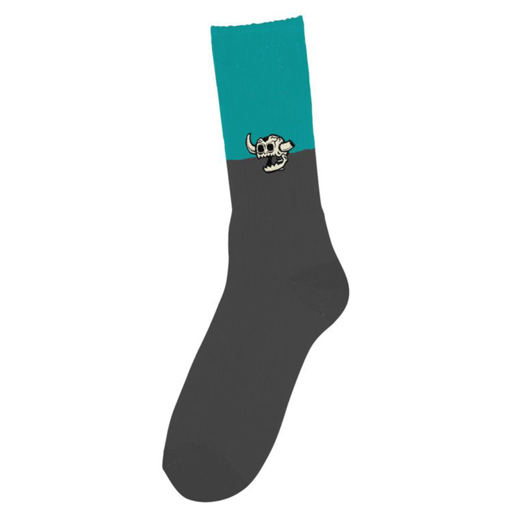 Chaussettes TOY MACHINE DEAD MONSTER SPLIT TEAL