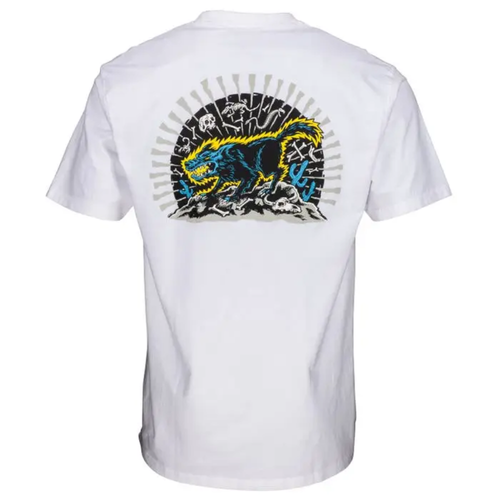Tee-shirt SANTA CRUZ Kendal Wolf blanc