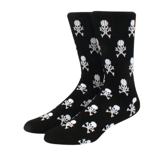 Chaussettes tête de mort noires